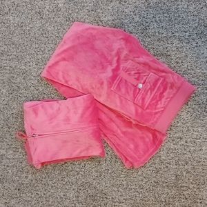 Womens pink track suit, medium